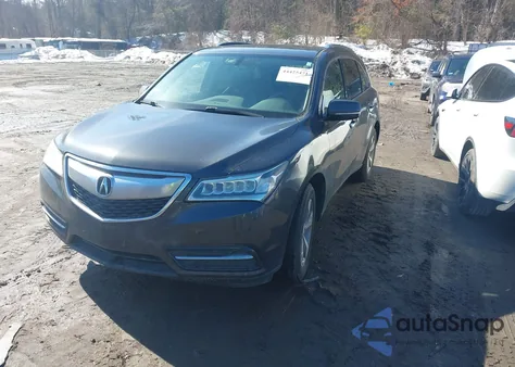 2016 Acura Mdx Acurawatch Plus Package from USA, damaged, VIN 5FRYD4H21GB044779